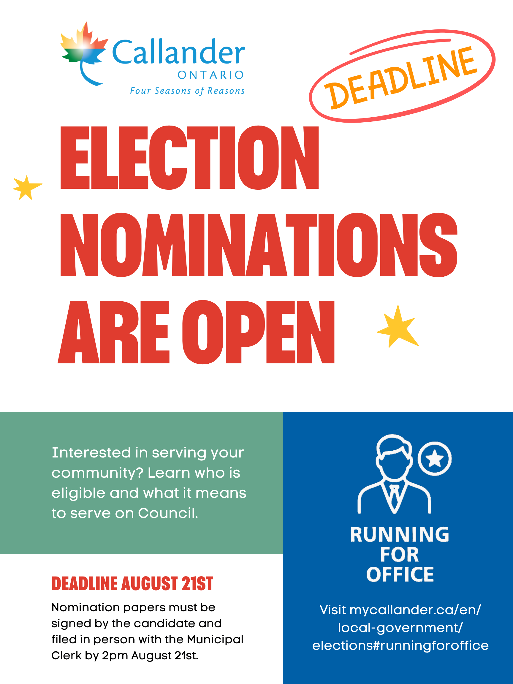 Thinking of running for Council? ⏰